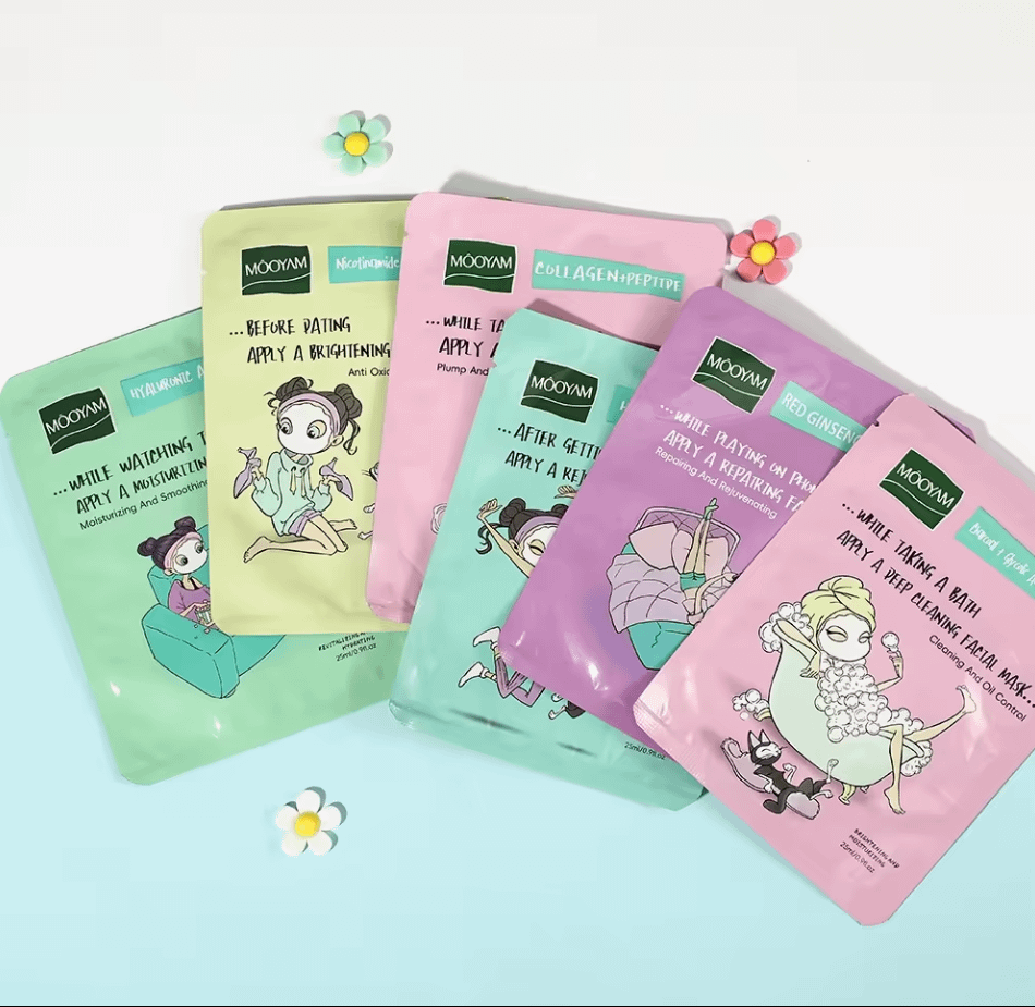 6 Hydrating, Brightening, and Rejuvenating Facial Masks Set - Image 4