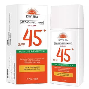 Broad-Spectrum UV Clear SPF 45+ Sunscreen With Zinc OXide