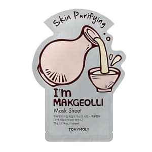 I'M MAKGEOLLI SHEET MASK - SKIN PURIFYING - I'M REAL FACE MASK - KOREAN SKIN CARE