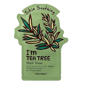 I'M TEA TREE SHEET MASK - SKIN SOOTHING - I'M REAL FACE MASK - KOREAN SKIN CARE