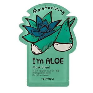 I'M ALOE SHEET MASK - MOISTURIZING - I'M REAL FACE MASK - KOREAN SKIN CARE