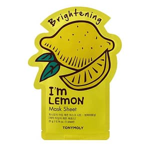 I'M LEMON SHEET MASK - BRIGHTENING - I'M REAL FACE MASK - KOREAN SKIN CARE