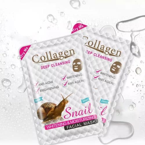 Collagen Deep Cleansing Snail Collagen Facial Sheet Mask