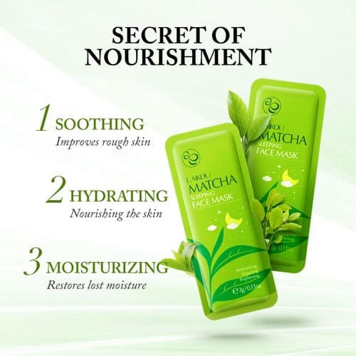 Organic Matcha Sleeping Face Mask - Image 2