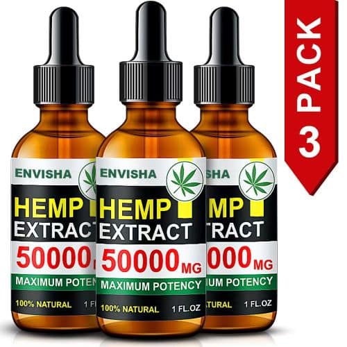 3-Pack 50,000MG 100% Natural Hemp Extract