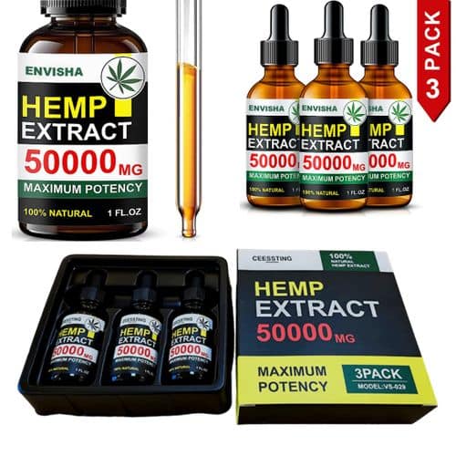 3-Pack 50,000MG 100% Natural Hemp Extract - Image 8