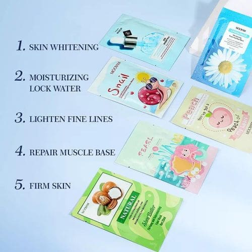 Moisturizing And Revitalizing Facial Sheet Masks - Image 4