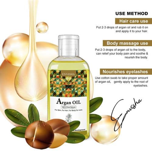 100% Natural Pure Argan Oil For Face And Hair - Image 2
